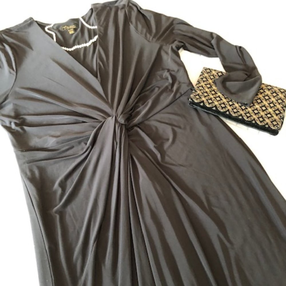 NWOT Black Plus-Size Midi Dress